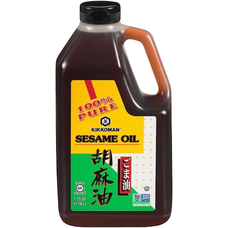 Kikkoman Non GMO Sesame Oil 40 Oz., PK4